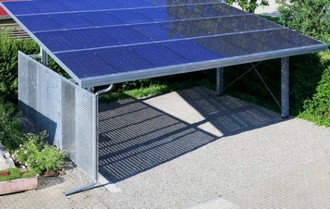 Installation d'un carport solaire