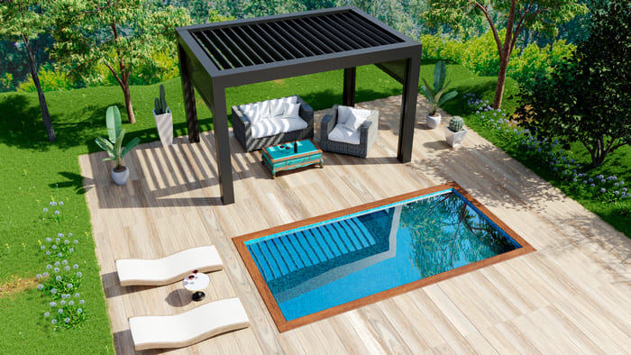 Pergola bioclimatique alu