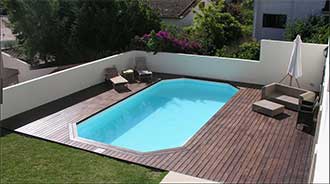 Pose d'une piscine coque