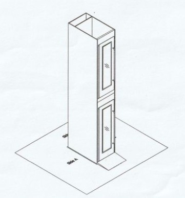 Schéma ascenseur maison autoportant