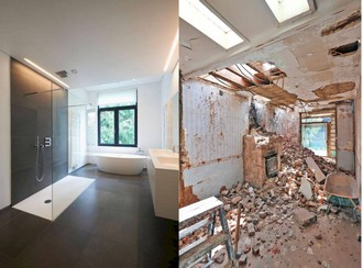 Travaux de rénovation avant/après