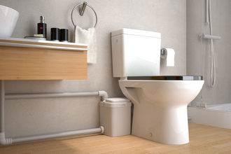Pose d'un wc sanibroyeur